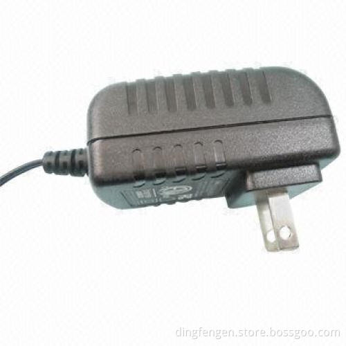 9V/1.5A US type wall-mount power adapter for household appliance, EN 60065 and 60950 approved